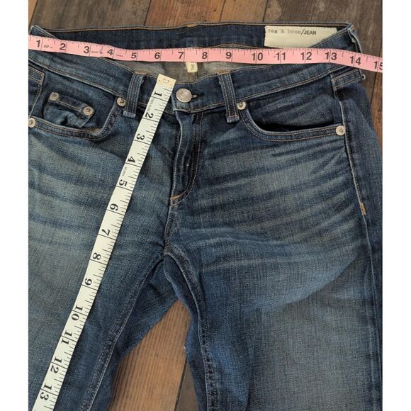 RAG & BONE The Dre Slim Boyfriend Jeans W28 Golden Wash Designer Denim 24 - Picture 4 of 6